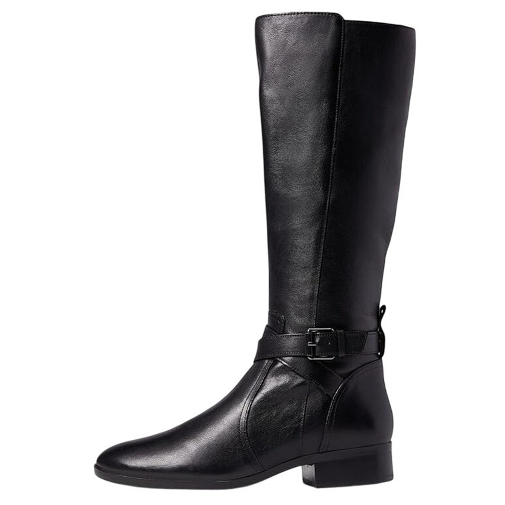 Naturalizer Womens Rena Knee High Boot US 7M EU 37 Black Leather NIB - Picture 2 of 13